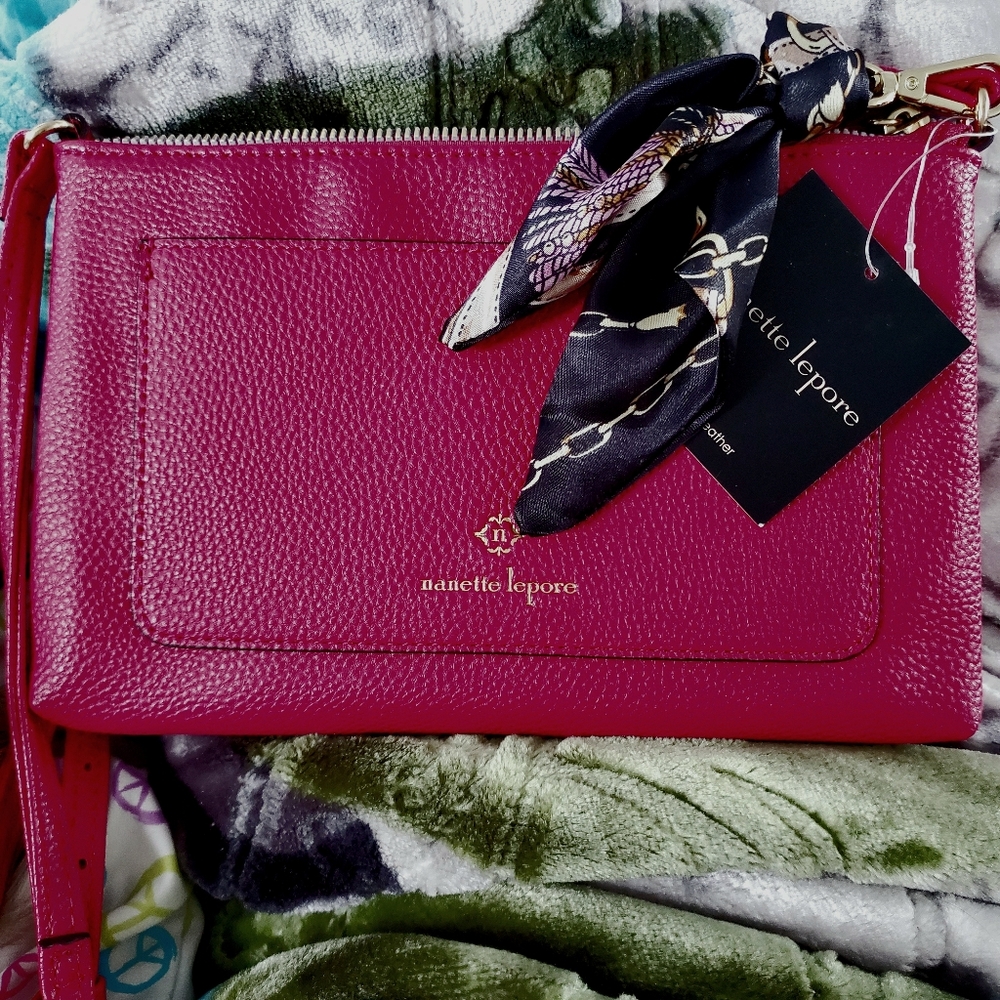 NWT Nanette Lepore Red Wildberry Crossbody